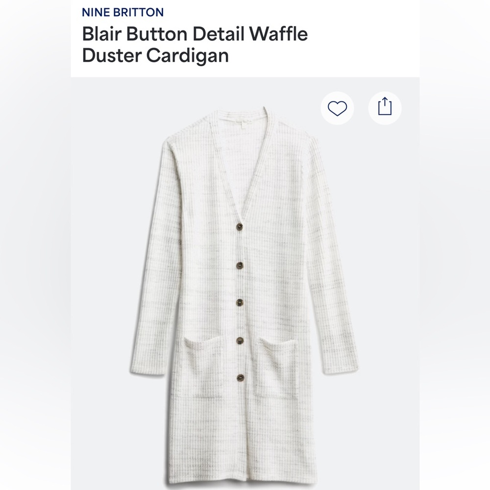 Long White Cardigan